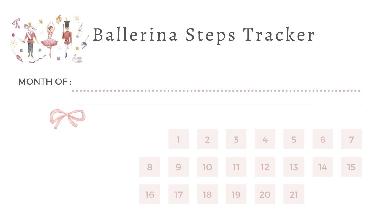 受保護的內容: Threads限定禮物- 21天芭蕾習慣養成表 21 Days Ballerina Steps Tracker